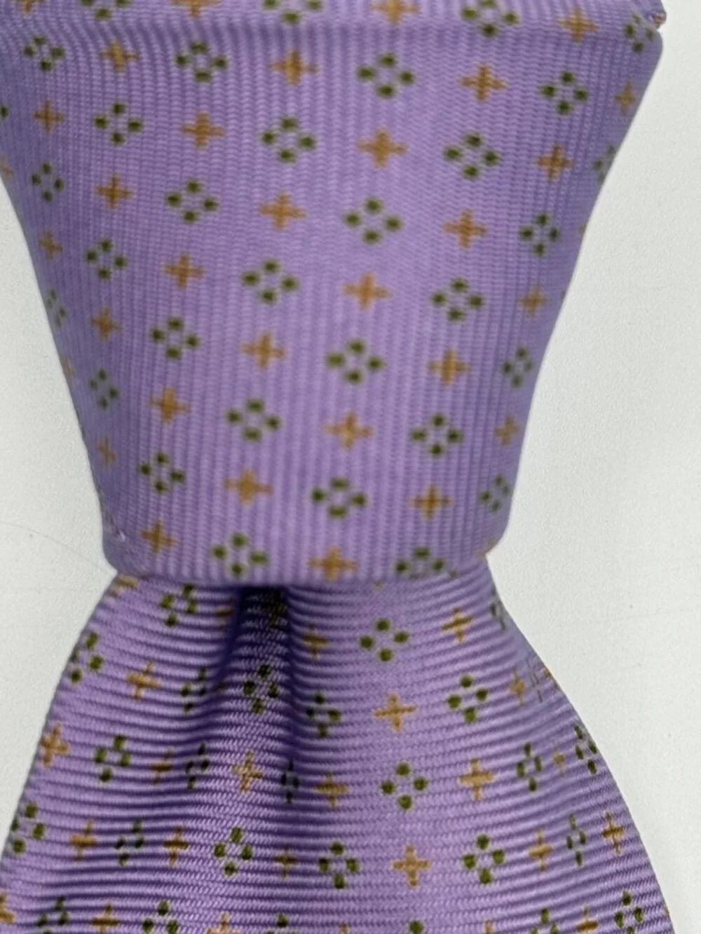 Sanseverino Napoli Purple Lilac Seven-Fold Hand Made Italy Silk Tie 60